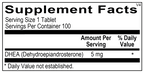 DHEA 5 mg 100 ct