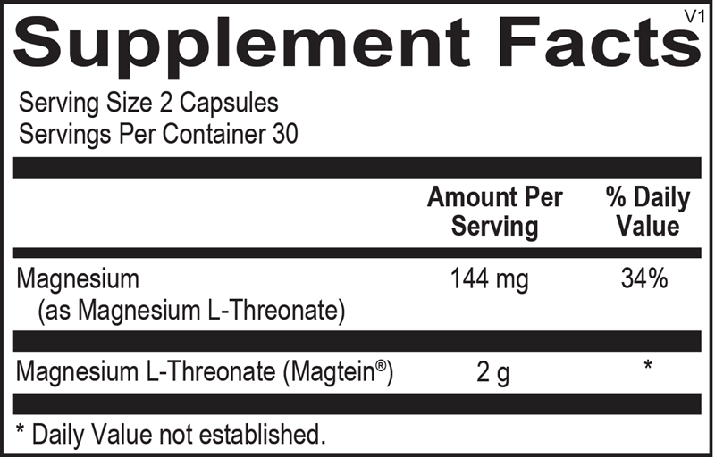Mag Threonate 60 ct