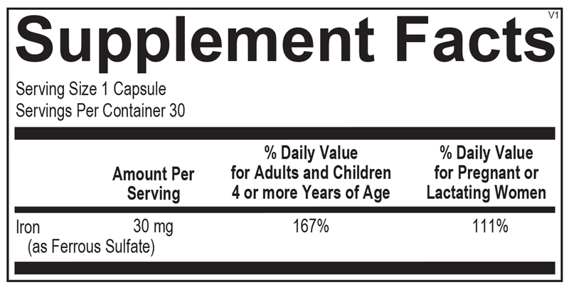 TruFerra Blister Packs 30 ct